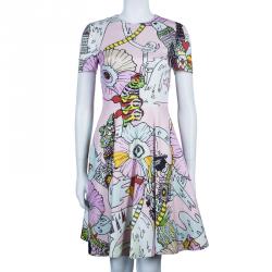 Mary Katrantzou Multicolor Graphic Print Dress S