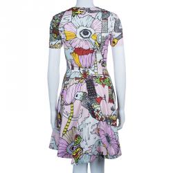 Mary Katrantzou Multicolor Graphic Print Dress S