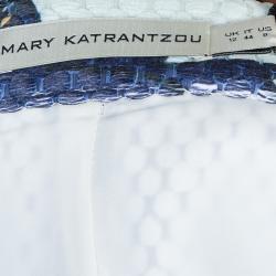 Mary Katrantzou Multicolor Print Textured Safari Trousers M