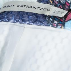 Mary Katrantzou Multicolor Print Textured Safari Trousers M