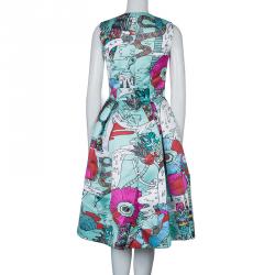 Pre Owned Mary Katrantzou Multicolor Print Embellished Sleeveless Astere Dress M
