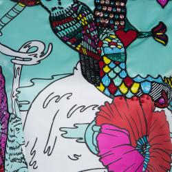 Pre Owned Mary Katrantzou Multicolor Print Embellished Sleeveless Astere Dress M