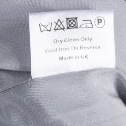 Pre Owned Mary Katrantzou Blue Embossed Sleeveless Dress M