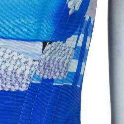 Pre Owned Mary Katrantzou Blue Printed Corset M