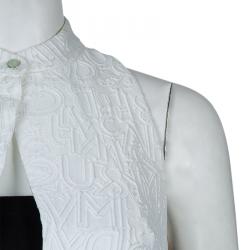 Pre Owned Mary Katrantzou White Textured Vest S
