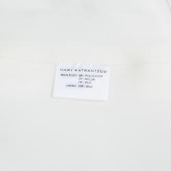 Pre Owned Mary Katrantzou White Textured Vest S