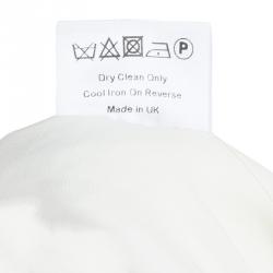 Pre Owned Mary Katrantzou White Textured Vest S