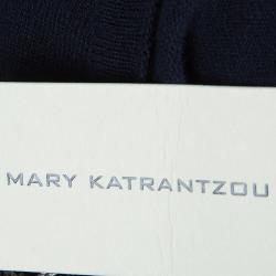Pre Owned Mary Katrantzou Silk Printed Knipi Knit Jumper L