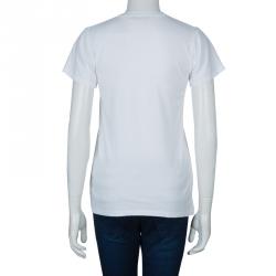 Mary Katrantzou White Sequin Embellished T Shirt XS
