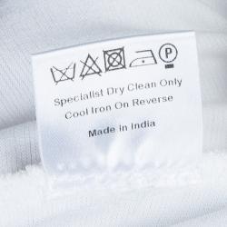Mary Katrantzou White Sequin Embellished T Shirt XS