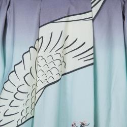 Pre Owned Mary Katrantzou Multicolor Flamingo Print Cotton Dirndl Skirt M