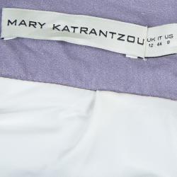 Pre Owned Mary Katrantzou Multicolor Flamingo Print Cotton Dirndl Skirt M