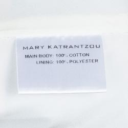 Pre Owned Mary Katrantzou Multicolor Flamingo Print Cotton Dirndl Skirt M