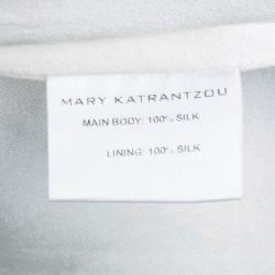 Mary Katrantzou Multicolor Printed Silk Cap Sleeve Dress M