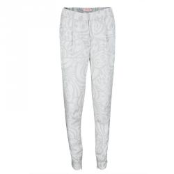 Matthew Williamson Grey Abstract Printed Silk Pants L