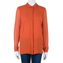 Matthew Williamson Crimson Long Sleeve Blouse M