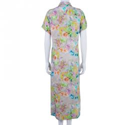 Matthew Williamson Printed Button Down Shirt Dress M