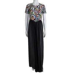 Matthew Williamson Multicolor Printed Silk Maxi Dress M