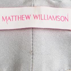 Matthew Williamson Multicolor Printed Silk Embellished Gathered Kaftan S