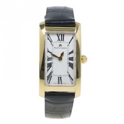 Maurice Lacroix Cream Gold-Plated Fiaba Women's Wristwatch 20MM