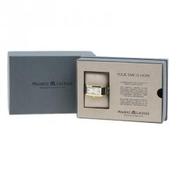 Maurice Lacroix Cream Gold-Plated Fiaba Women's Wristwatch 20MM