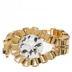 Mawi Crystal Diamond Gold Tone Bracelet