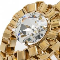 Mawi Crystal Diamond Gold Tone Bracelet