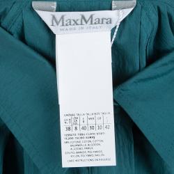 Pre Owned Max Mara Jade Green Shirt Dress M