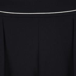 Pre Owned Max Mara Black Pleated High Waist Trousers M