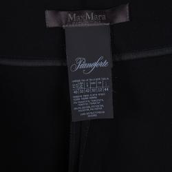 Pre Owned Max Mara Black Pleated High Waist Trousers M
