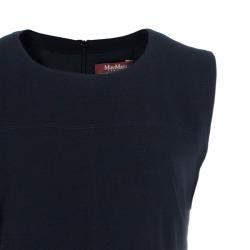 Pre Owned Max Mara Studio Black Alpe Sleeveless Dress L