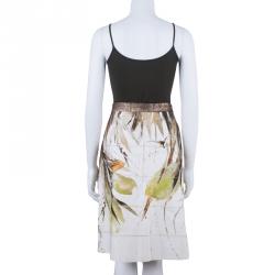 Pre Owned Max Mara Studio Watercolor Printed Skirt M