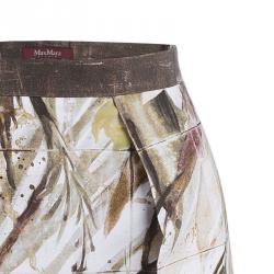 Pre Owned Max Mara Studio Watercolor Printed Skirt M