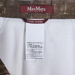 Pre Owned Max Mara Studio Watercolor Printed Skirt M