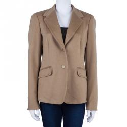 Pre Owned Max Mara Camel Jacket L