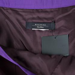 Pre Owned Max Mara Colorblock Knee Length Skirt L