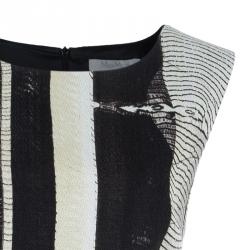 Pre Owned Max Mara Monochrome Print Shift Dress L