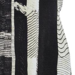 Pre Owned Max Mara Monochrome Print Shift Dress L