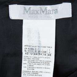Pre Owned Max Mara Monochrome Print Shift Dress L