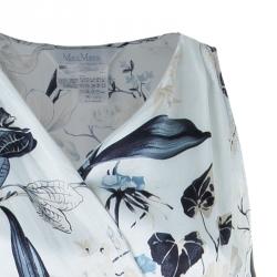 Pre Owned Max Mara Floral Silk Wrap Dress M