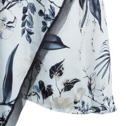 Pre Owned Max Mara Floral Silk Wrap Dress M