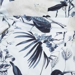 Pre Owned Max Mara Floral Silk Wrap Dress M