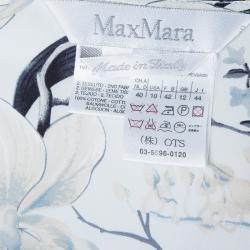 Pre Owned Max Mara Floral Silk Wrap Dress M