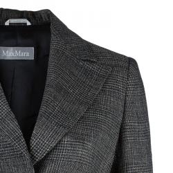 Pre Owned Max Mara Black Tweed Pant Suit S