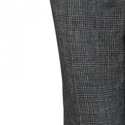 Pre Owned Max Mara Black Tweed Pant Suit S