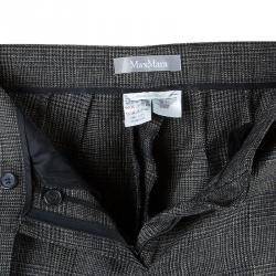 Pre Owned Max Mara Black Tweed Pant Suit S