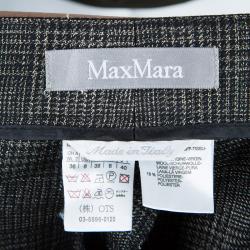 Pre Owned Max Mara Black Tweed Pant Suit S