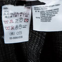 Pre Owned Max Mara Black Tweed Pant Suit S