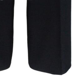Pre Owned Max Mara Black Straight Fit Trousers S