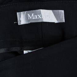 Pre Owned Max Mara Black Straight Fit Trousers S